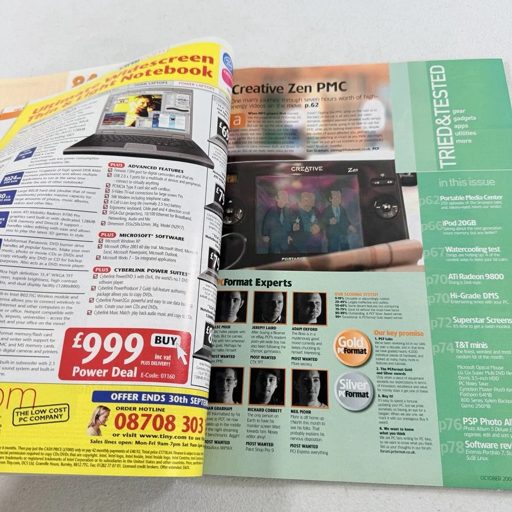 PC Format Magazine #166 October 2004 Sims 2 Warhammer 40k iPod PCs Vintage